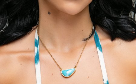 Elegant Women’s Larimar Earrings | Unique Blue Stone Styles